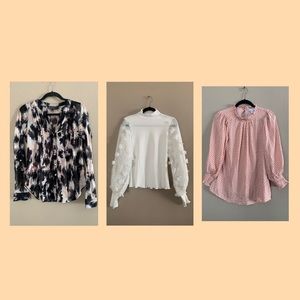 2 super cute flowy blouses